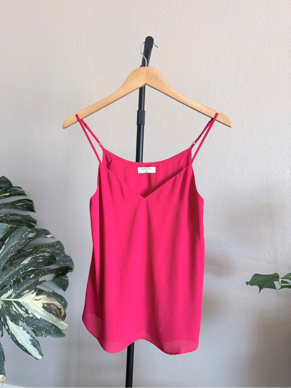 Babaton Red Spaghetti Strap Cami